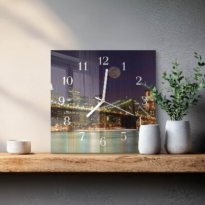 Square kitchen clock Horizontal bridge
