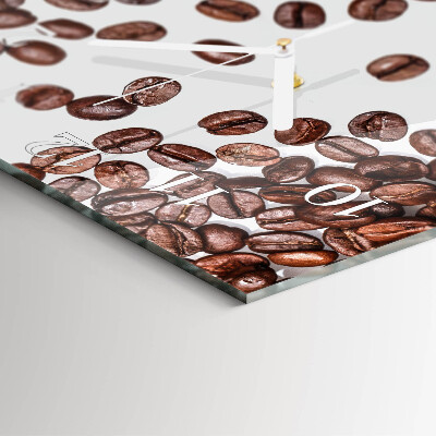 Square kitchen clock Coffee beans