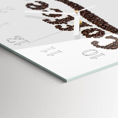 Square wall clock Coffee 