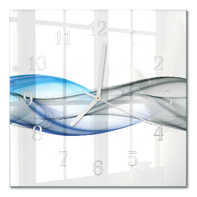 Square wall clock Abstract smoke