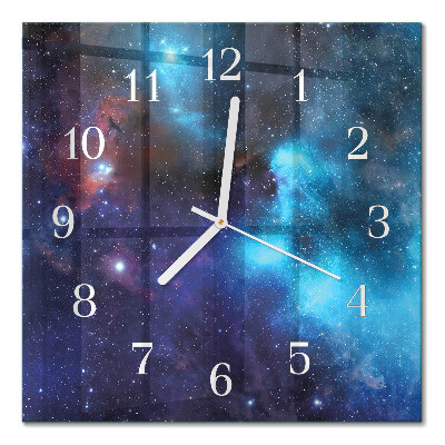 Square kitchen clock Starry sky
