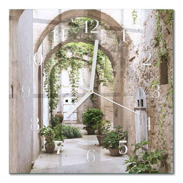 Square wall clock Plant alley