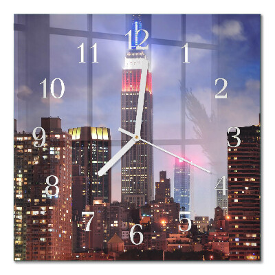 Square kitchen clock Horizon
