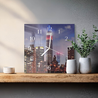 Square kitchen clock Horizon