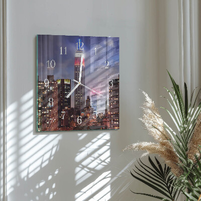 Square kitchen clock Horizon