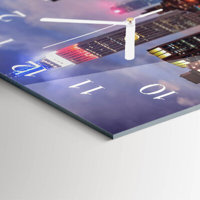 Square kitchen clock Horizon