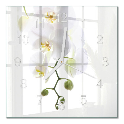 Square kitchen clock Orchid