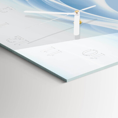 Glass wall clock square Abstract lines
