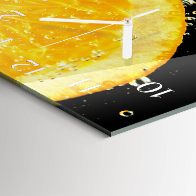 Square kitchen clock Citrus