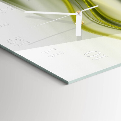 Glass wall clock square Abstract lines