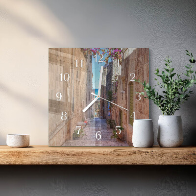 Glass wall clock square Avenue