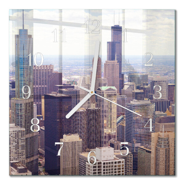 Square kitchen clock Horizon