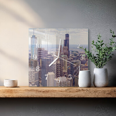 Square kitchen clock Horizon