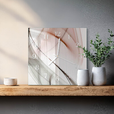 Square wall clock Abstraction