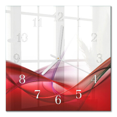 Glass clock square Abstraction