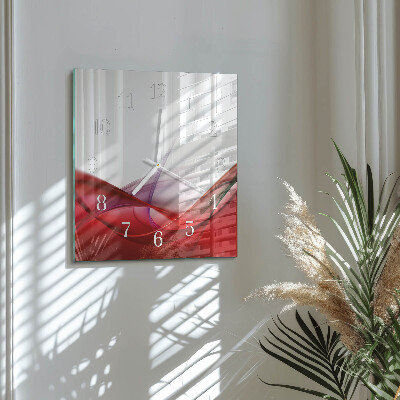 Glass clock square Abstraction