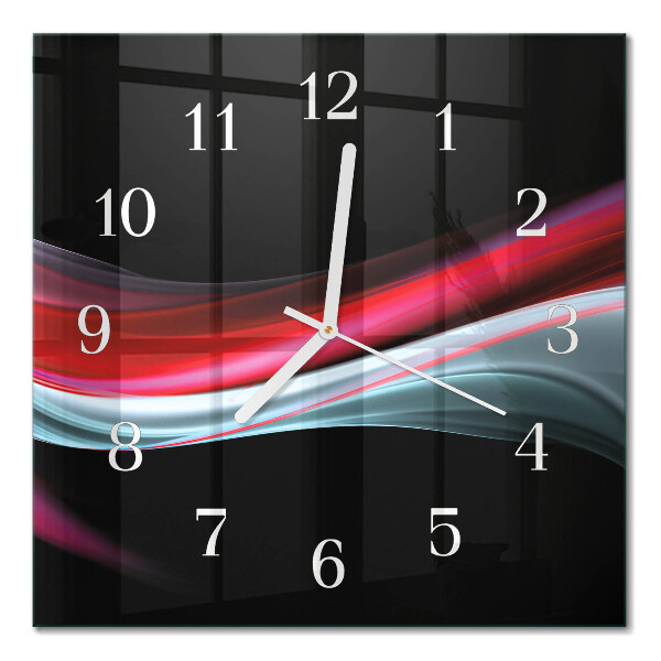 Glass clock square Abstraction