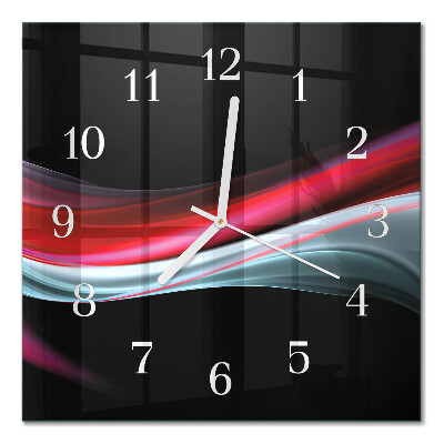 Glass clock square Abstraction