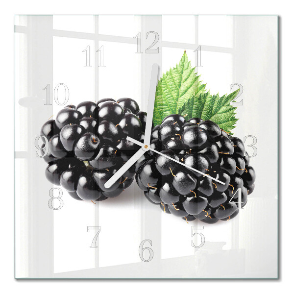 Square wall clock Blackberries