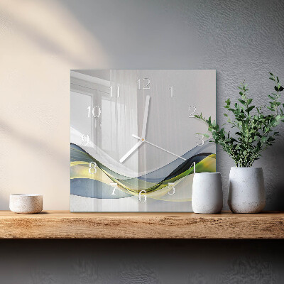 Glass clock square Abstraction
