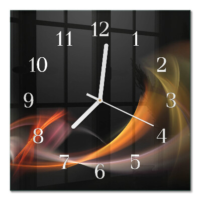 Glass clock square Abstraction