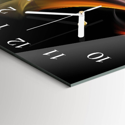 Glass clock square Abstraction