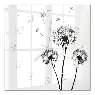 Square wall clock Dandelion
