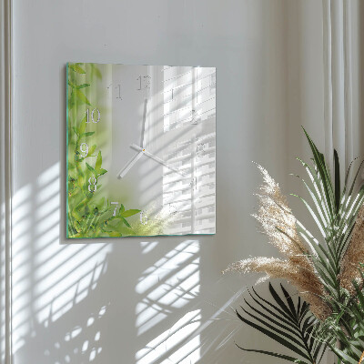 Square kitchen clock Nature