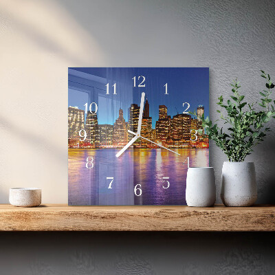 Square kitchen clock Horizon