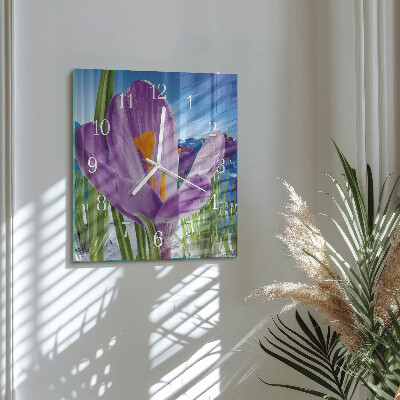 Square kitchen clock Spring
