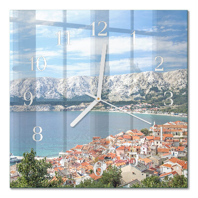 Square kitchen clock Bay