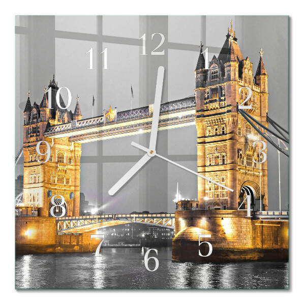 Glass clock square Tower bridge