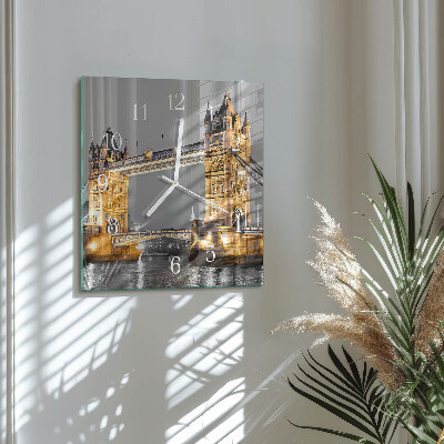 Glass clock square Tower bridge