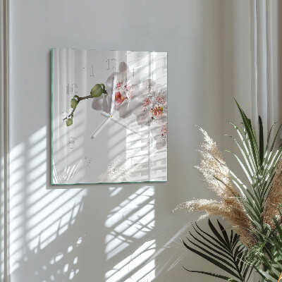 Square kitchen clock Orchid