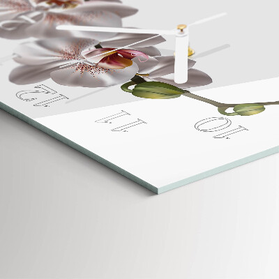 Square kitchen clock Orchid