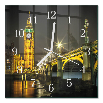 Glass clock square London