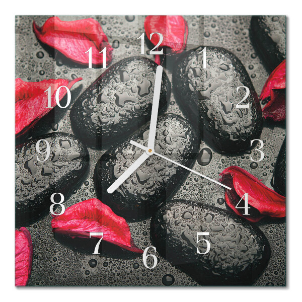 Square wall clock Stones