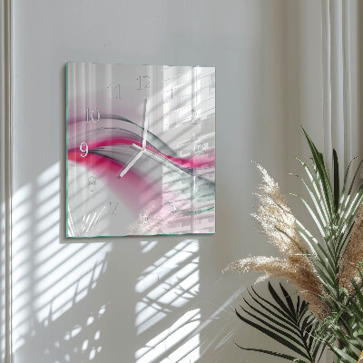 Glass clock square Abstraction