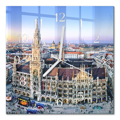 Square kitchen clock Horizon