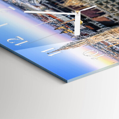 Square kitchen clock Horizon
