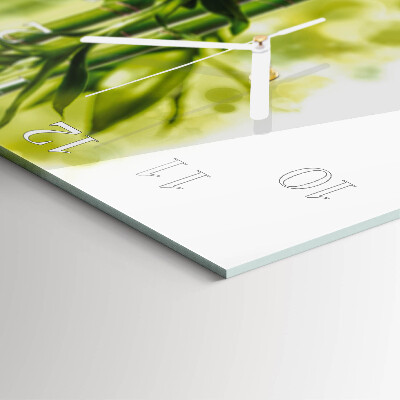 Square kitchen clock Bamboo