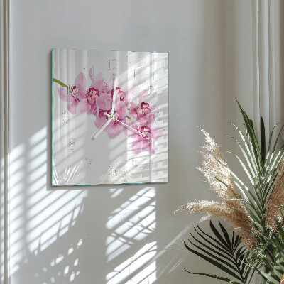 Square kitchen clock Orchid
