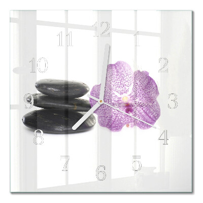 Square wall clock Stones