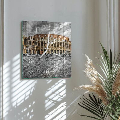 Square kitchen clock Colosseum
