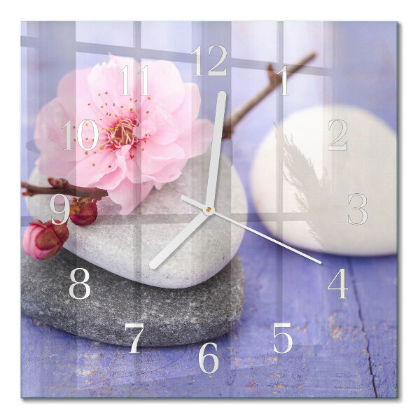Square wall clock Stones