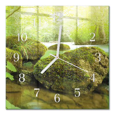 Square kitchen clock Nature