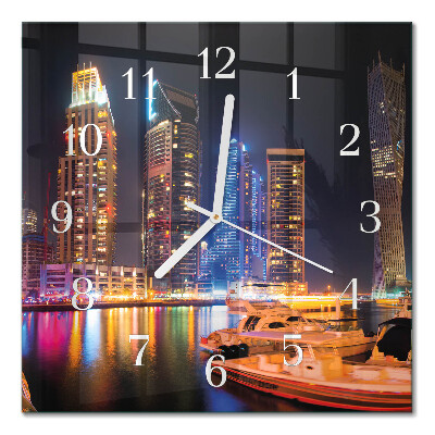 Square kitchen clock Horizon