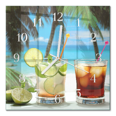 Square kitchen clock Cocktail