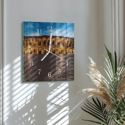 Glass clock square Statue
