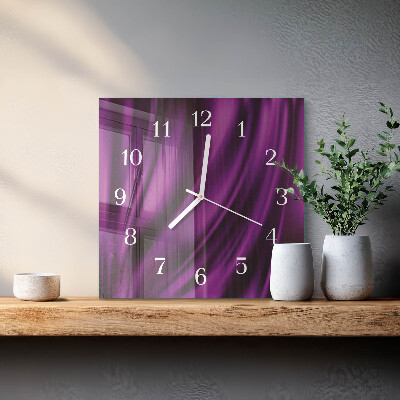 Glass clock square Abstraction